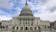 US Senate capital building exterior view of dome