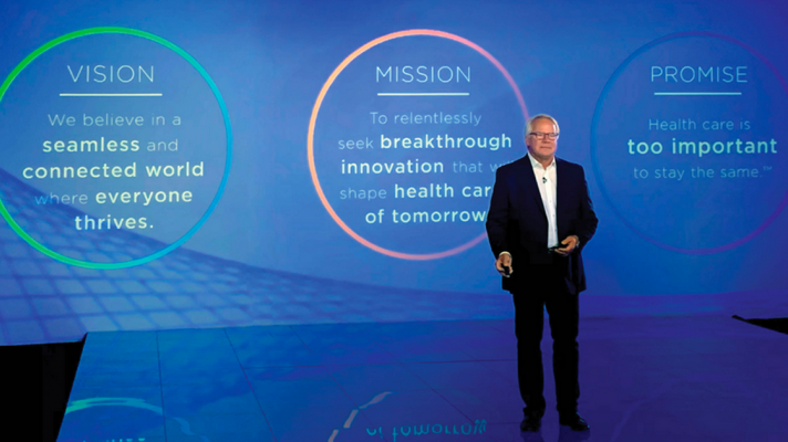 Cerner CEO Brent Shafer speaks at the virtual Cerner Health Conference 2020